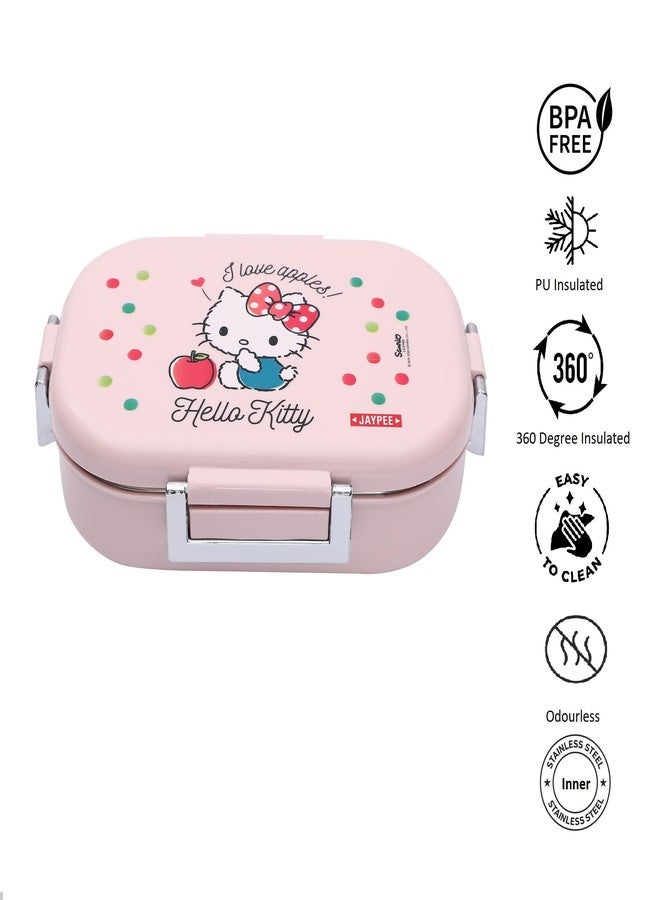JAYPEE Missteel Hello Kitty Inner Stainless Steel Insulated Lunch Box for Kids | Printed Airtight Tiffin Box for School Kids Girls | Bpa Free,Pink, 500 ml - Image 3